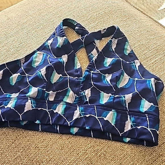 Onzie Flow Racer back Tank top blue s/m - Picture 1 of 8